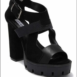 CAPE ROBBIN  HIGH HEEL STRAPPY ANKLE SANDALS